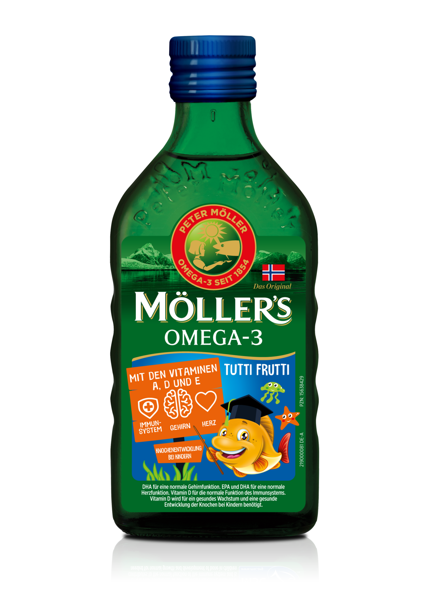 Möller's Lebertran Frucht - Omega-3 + Vitamine - Mollers-de